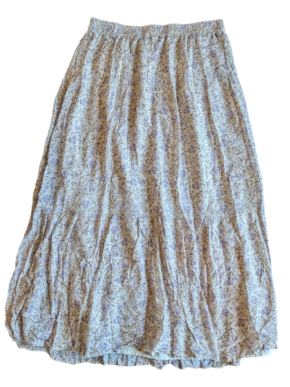 Women's Floral Cottage Prairie Flowy Boho Midi Skirt Gentle Fawn